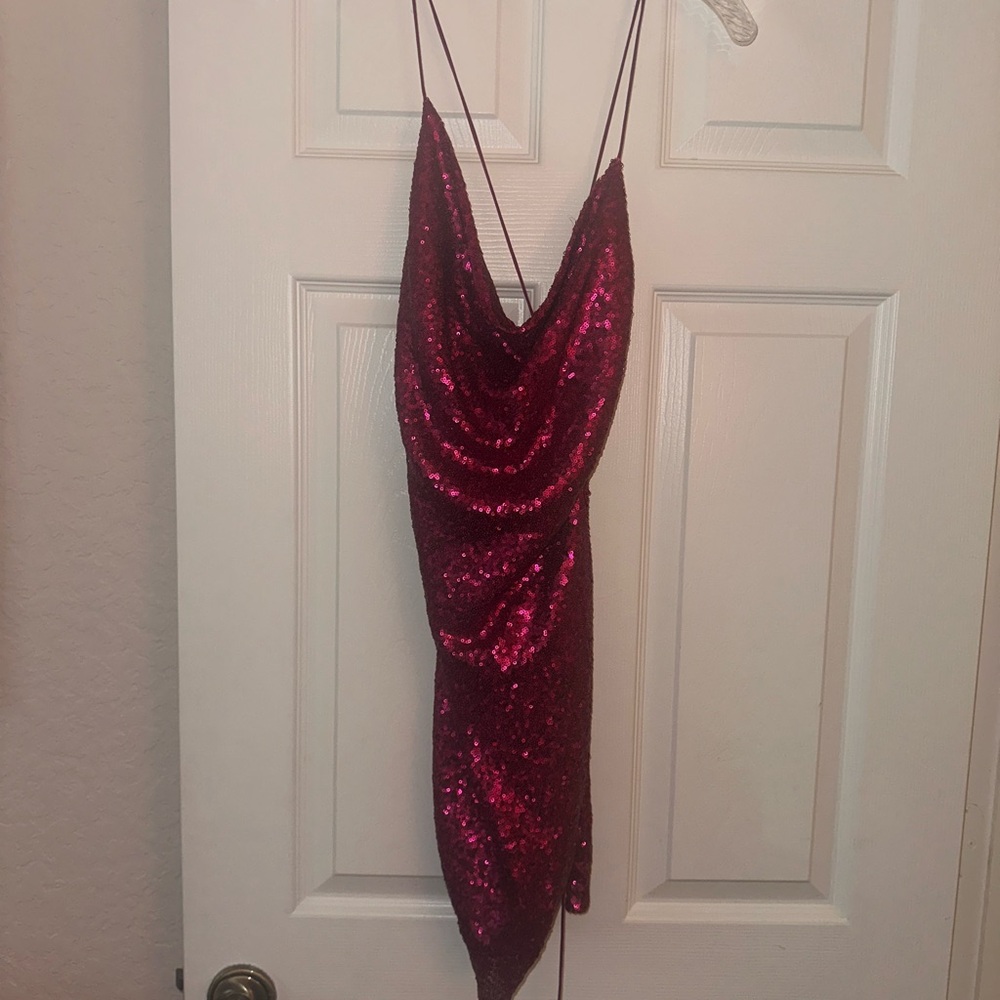 Hello Molly Hot Pink Sequin Dress